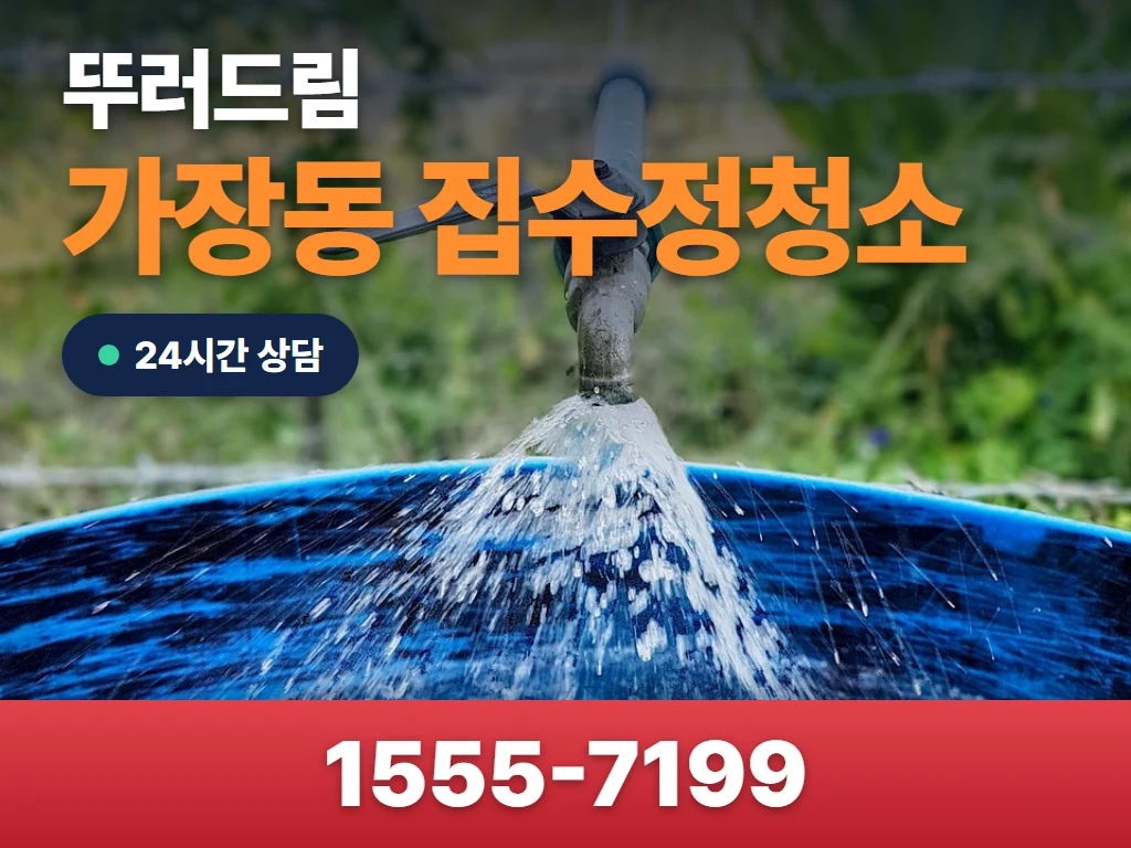 가장동 집수정청소 현장