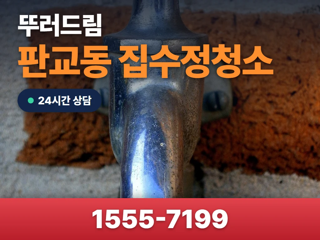 판교동 집수정청소 현장